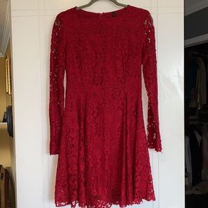 Red Lace Dress.